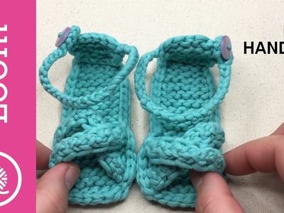 Super CUTE Loom Knit Baby Sandals - Left handed (CC)