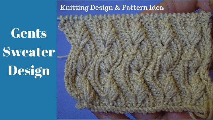 Sweater bunai | gents sweater design | gents half sweater design in Hindi | Gents Knitting Design.
