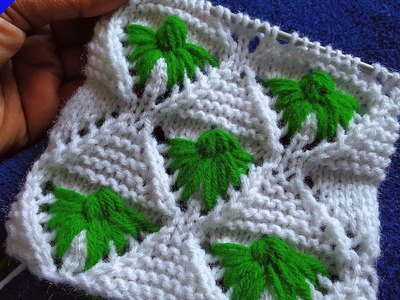 Triangle Flower knitting or cardigan Design for Baby Sweater