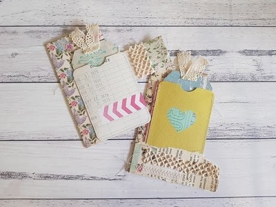 Using up your stash - Project life pockets & Scrappy Embellishments