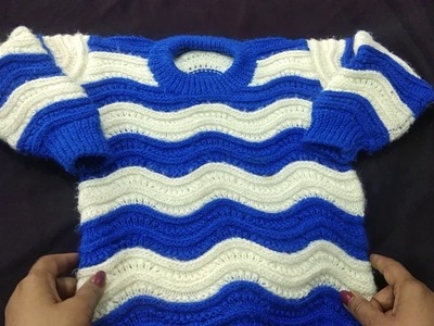 Very beautiful double colour sweater design in Hindi