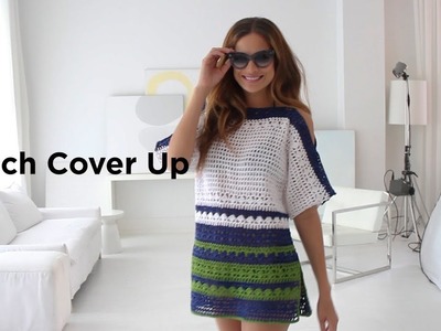 Beach Cover Up crocheted with 24.7 Cotton® Yarn
