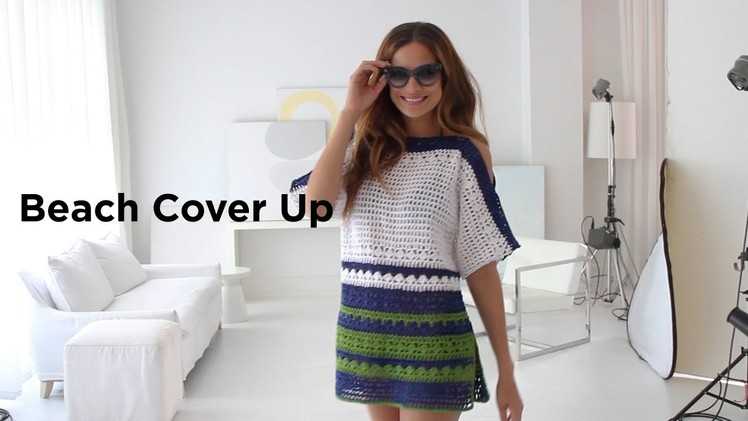 Beach Cover Up crocheted with 24.7 Cotton® Yarn