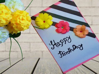Beautiful Handmade Birthday card idea.Handmade Birthday card for Friend
