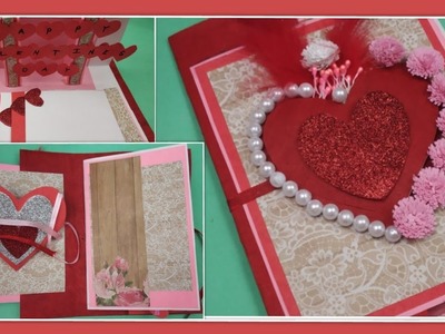 Beautiful Handmade Valentine's Day card idea|DIY Greeting Cards for Valentine's day card| Gift ideas