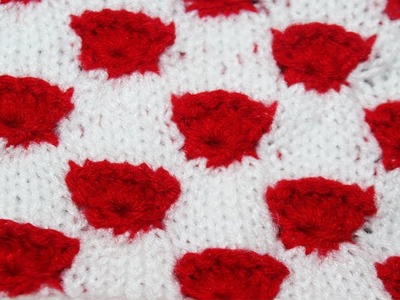 Beautiful Rose Pattern for Baby Sweater(In Hindi)