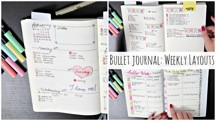 Bullet Journal: Weekly Layout Ideas | Aimee Lodge
