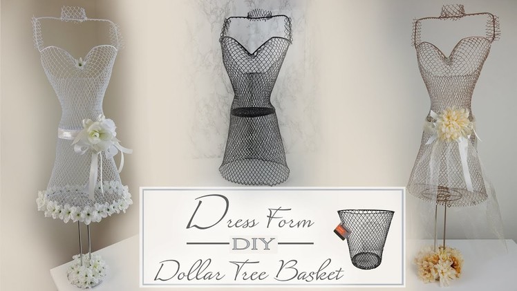 Dollar Tree Dress Form DIY