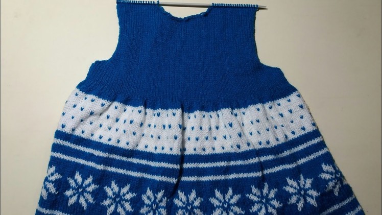 Girls frock Knitting design #- part - 2