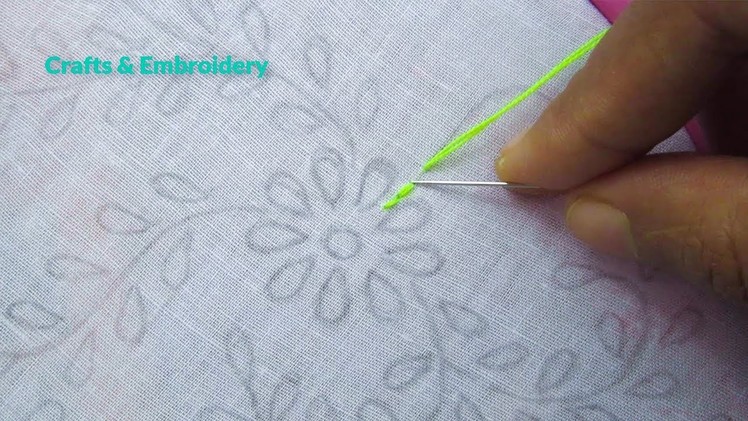 Hand Embroidery, Phulkari Dupatta Embroidery Tutorial