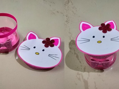 Hello Kitty Gift Box | Recycle Plastic Bottles | Best out of Waste | DIY | Kids Craft