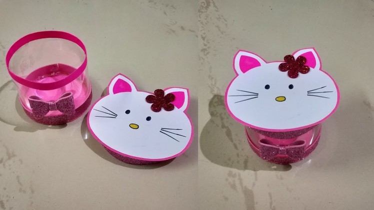 Hello Kitty Gift Box | Recycle Plastic Bottles | Best out of Waste | DIY | Kids Craft