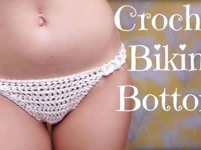 How To Crochet A Bikini Bottom | With Elastic | Tutotial