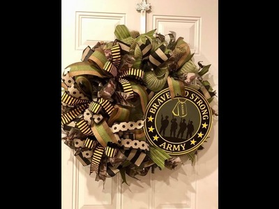 How to make a poof curl military wreath