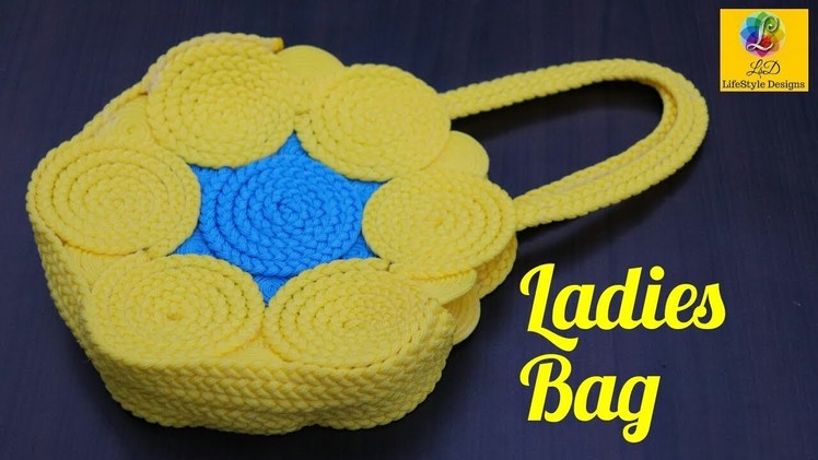 How to make Macrame ladies hand bag Or Purse Using Macrame Thread | DIY Ladies hand Bag Unique Idea