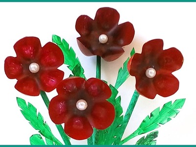 How To Make Pretty Plastic Bottle Flowers - Best out of Waste Plastic Bottles Flower Craft