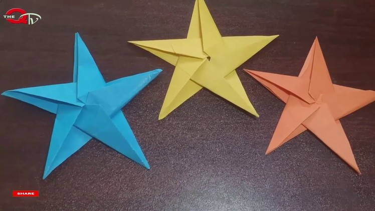 How to make star with paper peacock ,,q the tv
