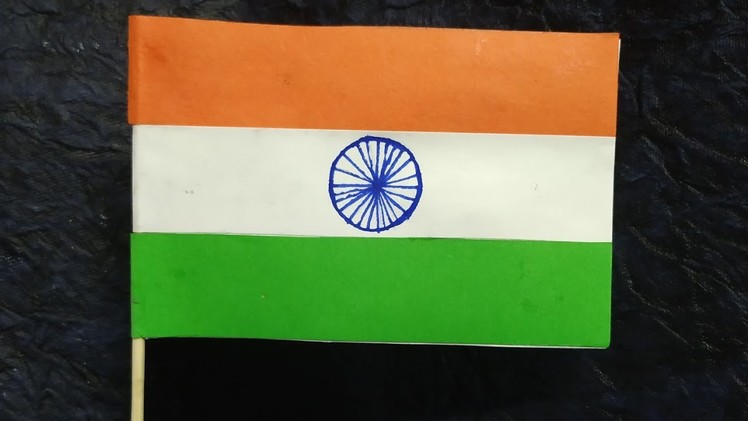 Indian Flag. National Flag making. Republic day special. Simple hand made method