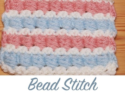 Left Handed Neat Crochet - Bead Stitch.  (No Gaps!)