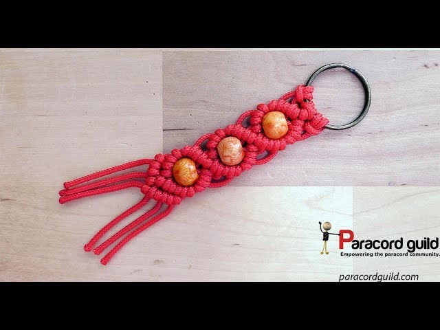 Macrame paracord key fob- simple