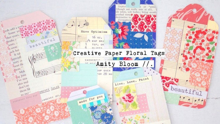 Making Paper Tags from Scraps