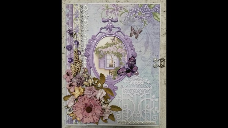 Part 1 Tutorial: Heartfelt Creations Lush Lilac Mini Album