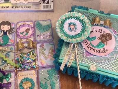 Project Share:  Mermaid Themed Pocket Letter & Other Goodies (No Peeking Mariane!!)
