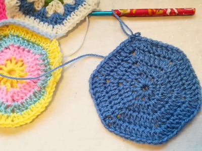 Solid hexagon easy crochet tutorial Crochet Nuts