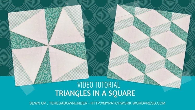 Triangles in a square video tutorial