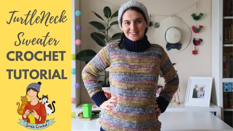 Turtleneck Sweater Crochet Tutorial