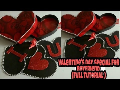 Valentine's Day Special(Tutorial) I Love You Box CARD|| Heart shape BOX Card