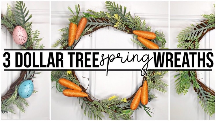 3 Dollar Tree DIY Wreaths for Spring & Easter | Farmhouse Style