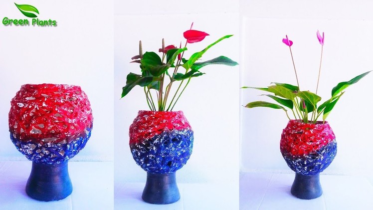 Beautiful & Stylish Cement Planter | Creative Flower Tree pot | Easy DIY Planter Ideas.GREEN PLANTS