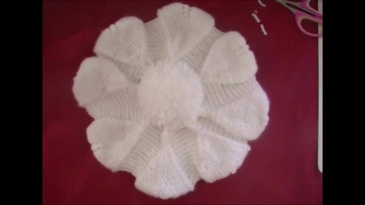 Beret Bebe Au Point Fantaisie Feuilles Beret Bebe Au Point Fantaisie Feuilles