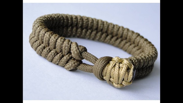 CBYS Suggested Design - Make a Fishtail Knot.Cobra Knot Closure Paracord Survival Bracelet
