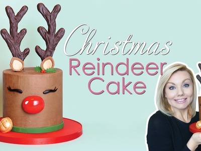 Christmas Reindeer. Rudolf Cake decorating Tutorial - With Antler Templates