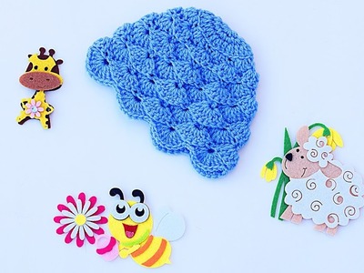 Crochet baby cap matching with jersey majovelcrochet