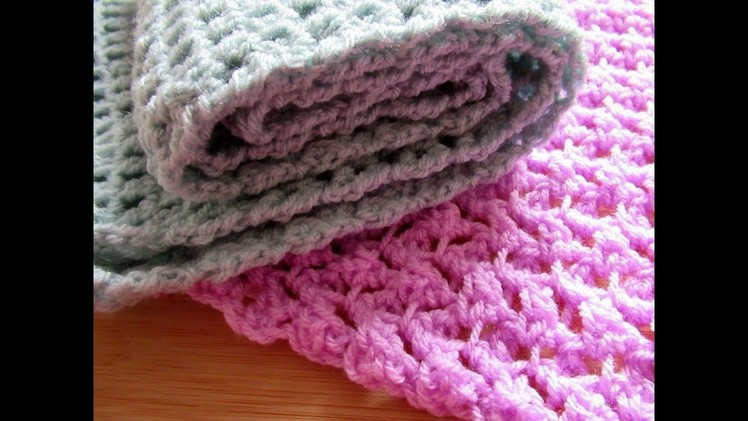 Crochet Scarf Shawl Wrap Baby Blanket stitch tutorial - Happy Crochet Club
