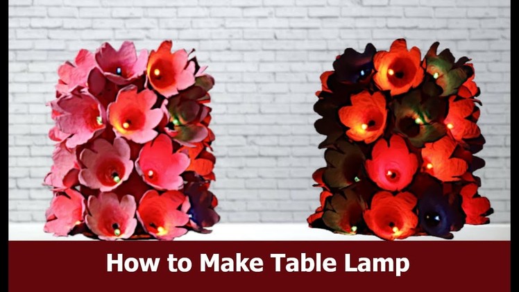 #DeskLamp #Handcraft #HomemadeLamp How to Make Table Night Lamp | Home Decor | Aloha Crafts