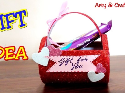 DIY Chocolate Box Making | Easy Chocolate Basket | DIY Valentine Gift Idea | Chocolate Wrapping Idea