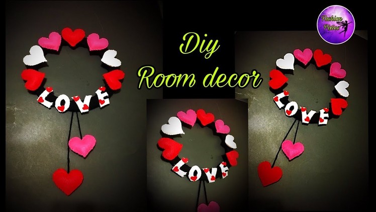 DIY felt wall hanging craft.room decoration idea.craft ideas.handmade things.Fashion pixies,