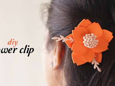 DIY Flower Clip |  DIY HairClip |  Handcraft