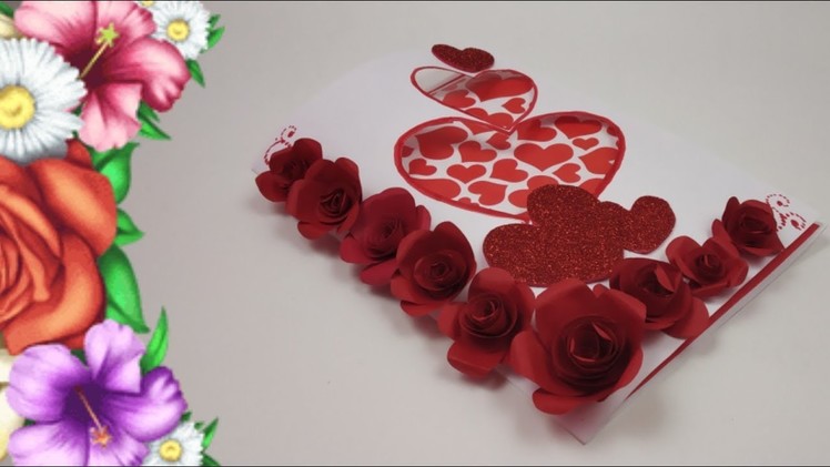 DIY Handmade Valentine's Day card for Boyfriend,Love greeting cards,Valentine Pop up card tutorial