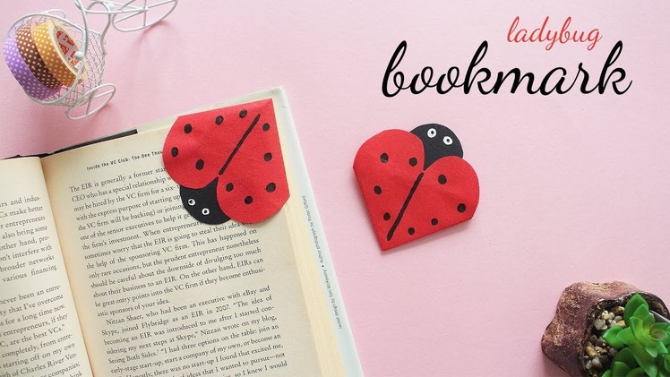 DIY Ladybug Bookmark | Corner Bookmarks | Bookmark Ideas