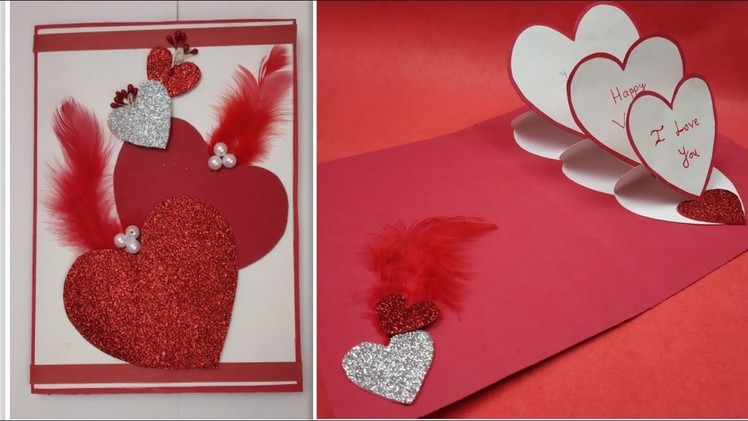 DIY Valentine Cards Handmade for Boyfriend.LOVE Greeting Card.Valentine's Day Gift idea.Pop up Card