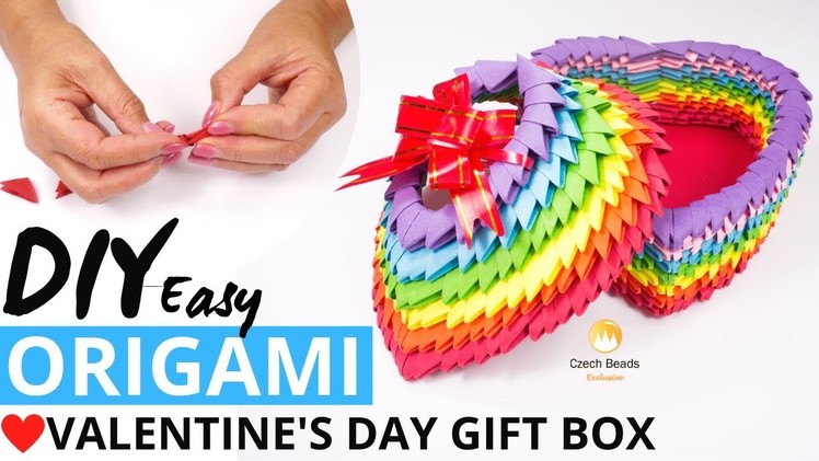 DIY Video Valentine's Day Paper Box Gift Idea 3D Origami Kits