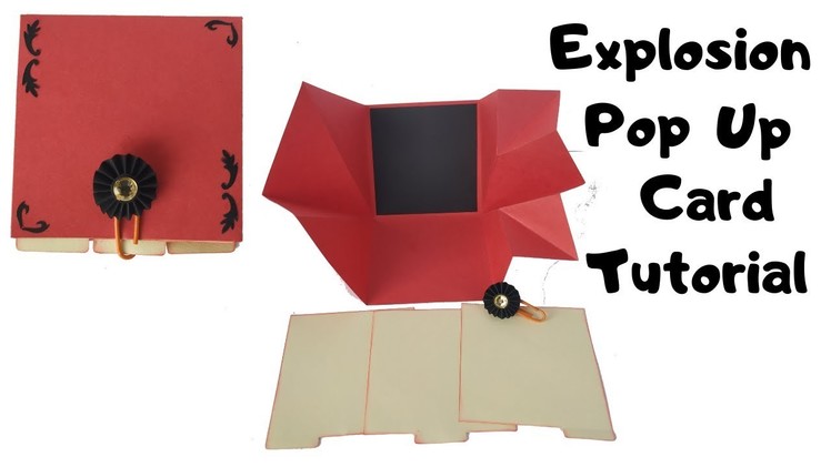 Explosion Pop Up Card Tutorial | DIY Valentines Day Explosion Box Idea