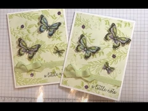 Fast and Beautiful Botanical Butterfly Thank You Card