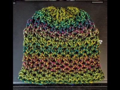 Fleur  Loom Knit Hat