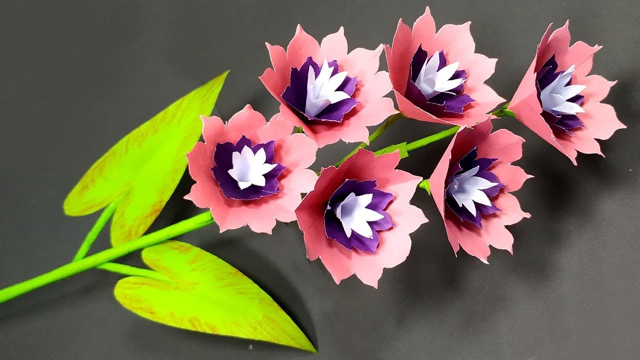 Flower making. Papercraft цветок. Paper Flower easy. Blumenstuck цветок. Вырабы з паперы.